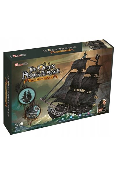 NO BRAND Puzzle 3D CUBIC FUN Nava pirat Răzbunarea Reginei Anna T4018H