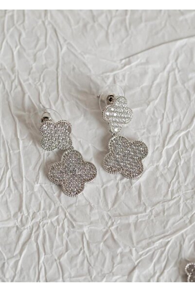 Glamour Galore Clover Earrings in Stainless Steel
