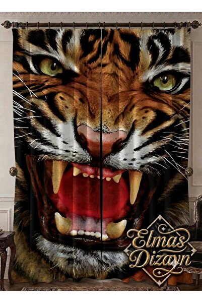 Elmas Dizayn Special Production Brand 240*280 cm Double Wing Background Curta...