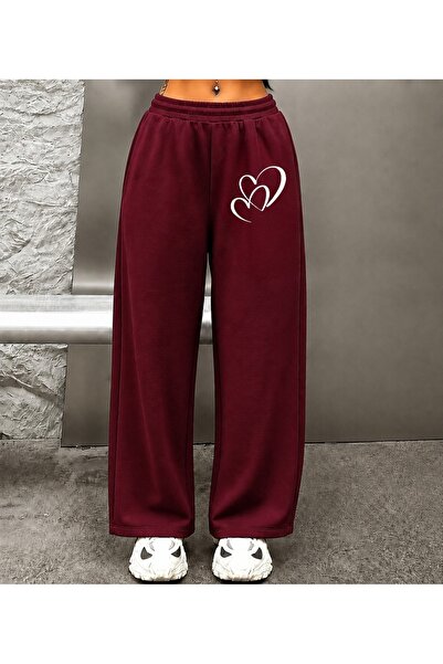 ZAVIXO Women's 100% Cotton Wide-Leg Sweatpants – Cat Print Casual Daily Trousers