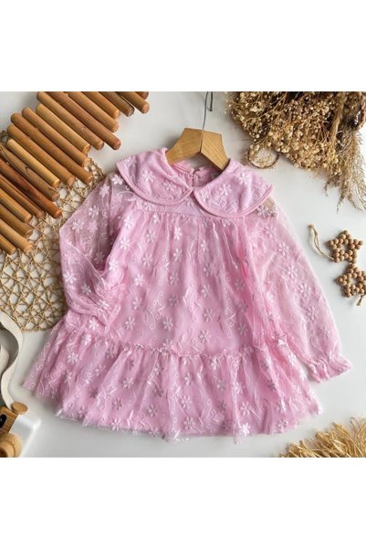 MyChino Kids Brode Embroidered Cotton Dress