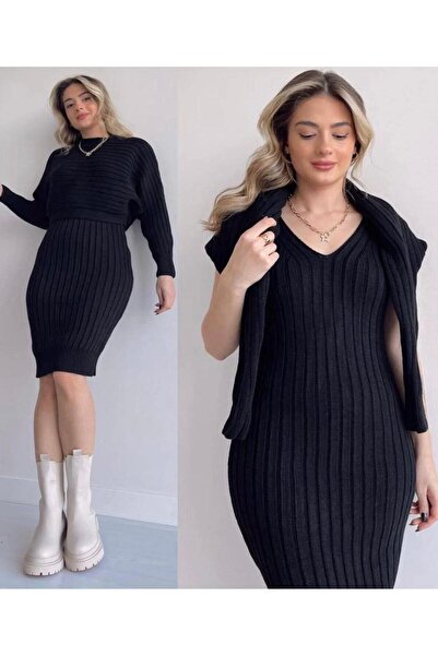 FLEX FASHION Πλεκτά Υφασμάτινα Ρούχα Πουλόβερ Σετ 2 τεμ