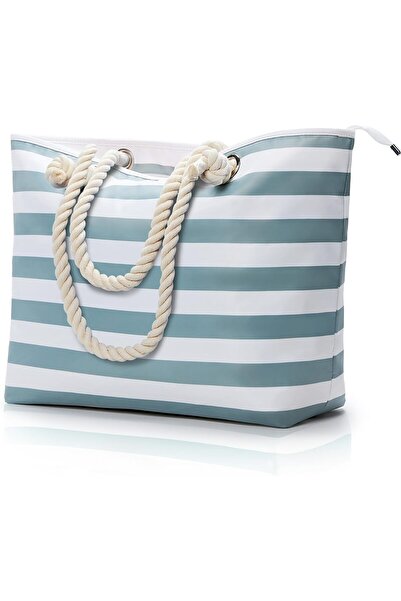 Generic KALIDI Extra Large Beach Bag for Women with Zipper Waterproof Beach T...