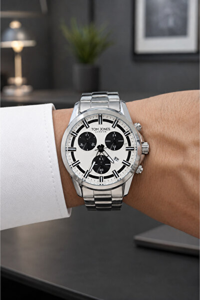 Tom Jones Men's Wristwatch with All Functions Active for Daily Use 5 Atm