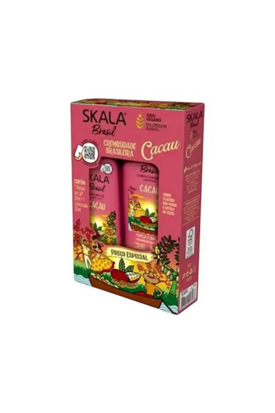 SKALAD skala brasil مجموعة شامبو وبلسم سكالا برازيل كاكاو - (2 × 325 مل)
