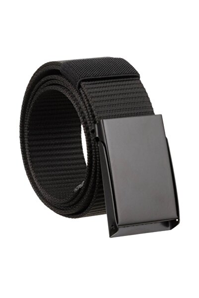 OEM Curea sport reglabilă pentru bărbați, din nailon negru, 120x3.8cm