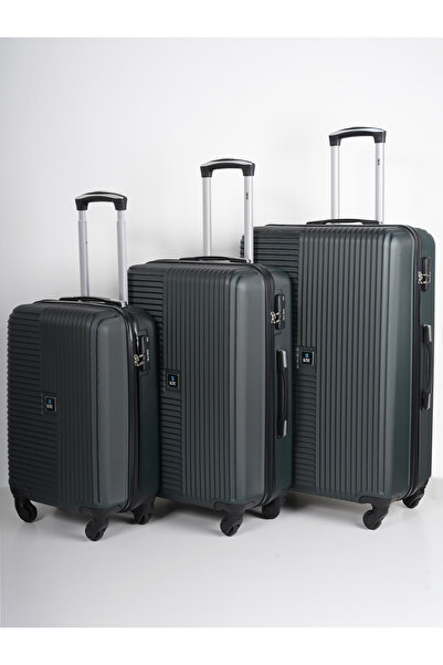 KTMC 3-Piece Luggage Set, ABS Material, Lightweight, 360° Rotated 4-Wheels, T...