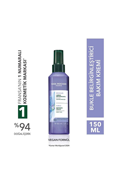 Yves Rocher Bukle Belirginleştirici Bakım Kremi - Kıvırcık Ve Dalgalı Saçlar ...