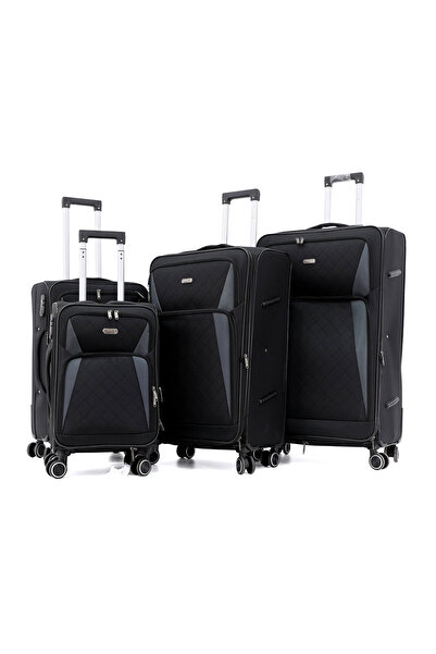 MELIFE 4 Piece Soft Luggage Set | 20", 24", 28", 32" | Lightweight Travel Tro...