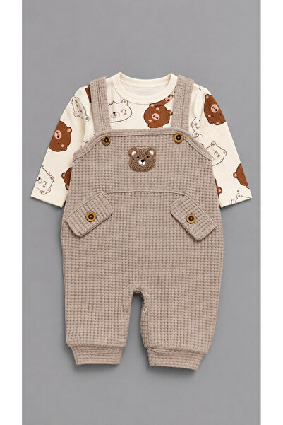 My Babies Label Baby Boy 3-Piece Bodysuit Set with Slopet Socks, Cotton Fabri...