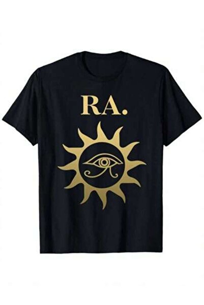 Astogria13 تي شيرت أسود بتصميم RA God's - رسومات العين الحسنة للرؤية الشاملة ...