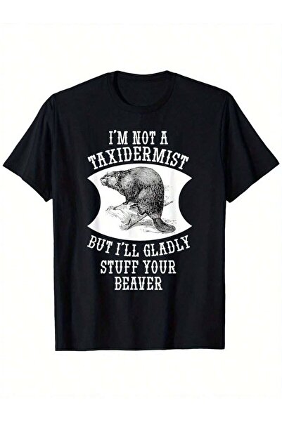 Astogria13 تي شيرت رجالي بمقاسات كبيرة مطبوع عليه عبارة "I'm Not A Taxidermis...