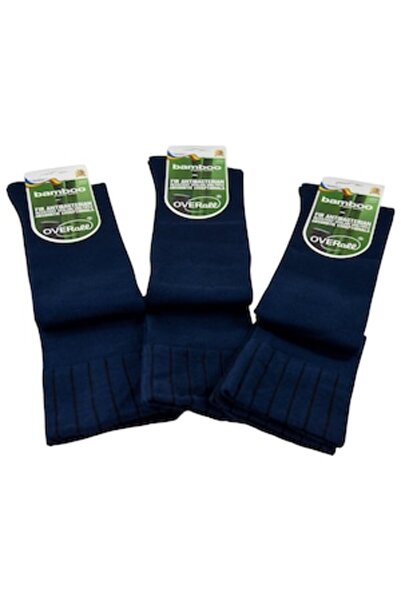 Overall Set de 3 perechi de șosete 3/4 lungi, sub genunchi, din bambus, pentr...