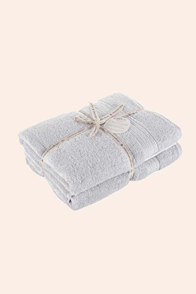 İrya Egyptian 100% Egyptian Cotton 4-Piece Towel Set 50X90 cm Cool Grey