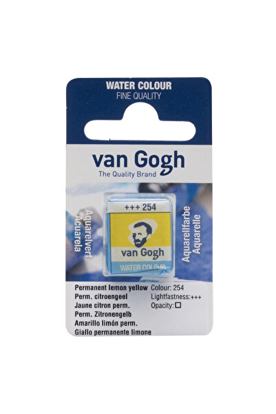 Van Gogh مكعب ألوان مائية أصفر 254