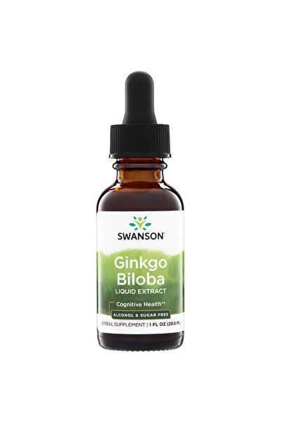 SWANSON Ginkgo Biloba Extract lichid 29,6 ml (1fl oz)