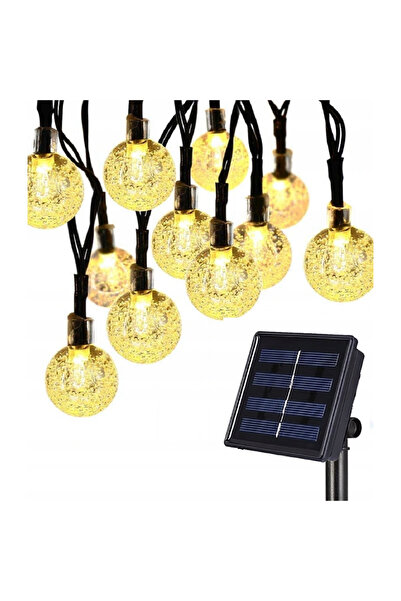 OnShop Ghirlanda cu panou solar pentru gradina, 30 Led-uri, Impermeabile IP65...