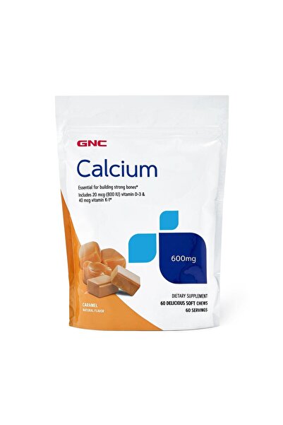 GNC Calciu (Caramele cu Aroma Naturala de Caramel) 600mg 60buc