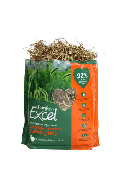 Burgess Excel Long Stem Feeding Hay For Small Pets 1KG