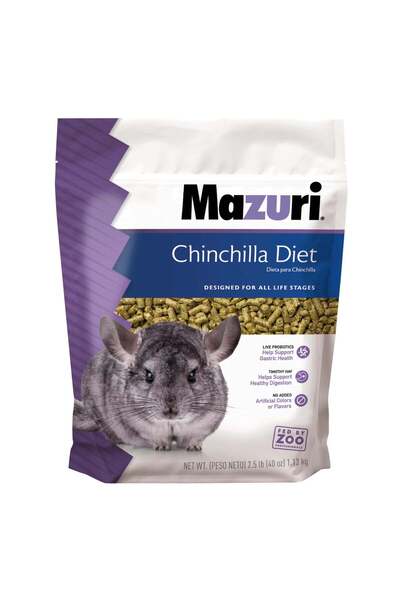 Mazuri Chinchilla Diet In Pellets Small Pet Food 2.5LB