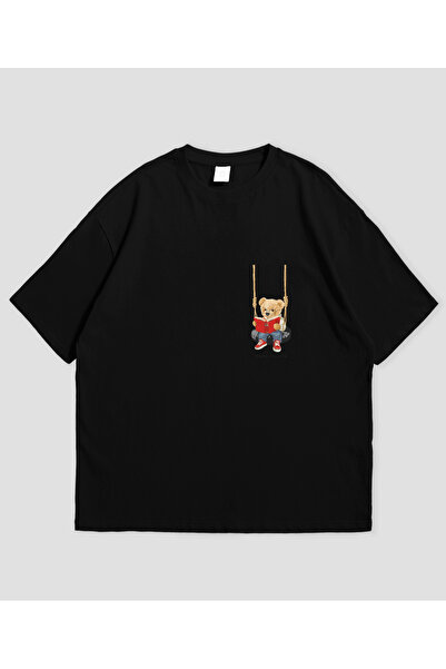 Grafftee Clothing استمتع بالقراءة مع تي شيرت مطبوع كبير الحجم للجنسين