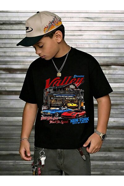 SVART WEAR تي شيرت ريترو نيويورك سيتي أوف دريمز مطبوع على طراز ملابس الشارع ب...