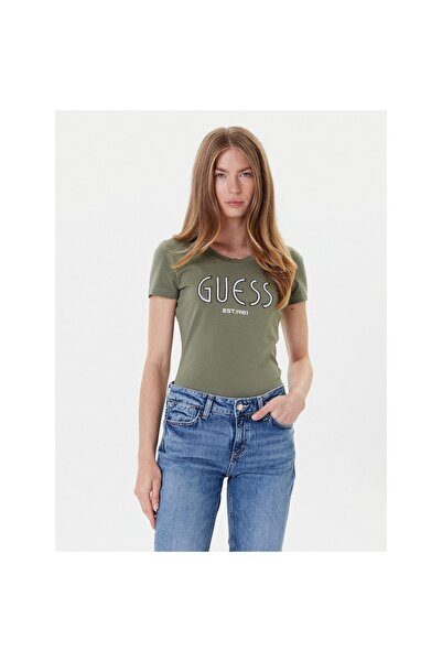 Guess Tricou de damă W5YI05J1314 Kaki