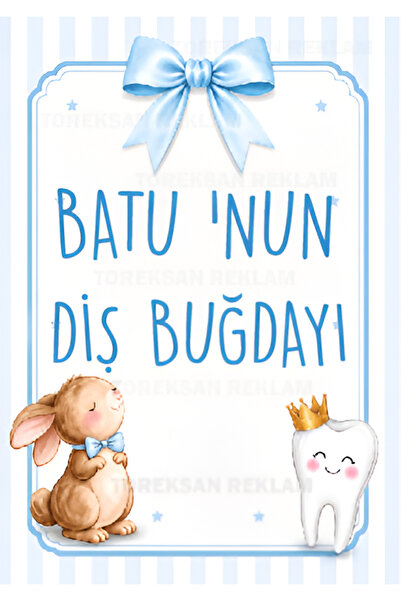 toreksan reklam Kişiye Özel Erkek Diş Buğdayı Afiş 70x100 | İsimli Diş Buğday...