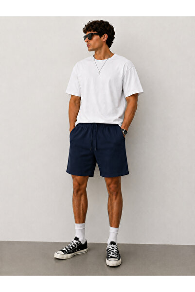 ZİYMO Men's Lace-Up Double Pocket Comfortable Cut Shorts