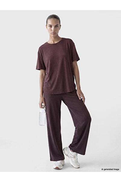 LC Waikiki Trendlucky Soft Touch Women's Sports Sweatpants with Difference in...