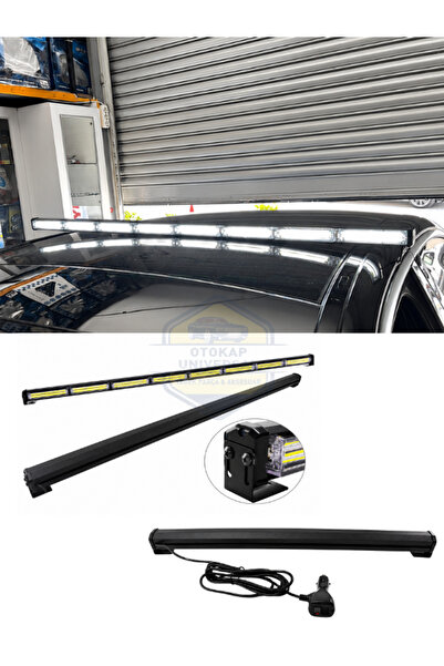 KAPOTO 124 Cm Led Çakar Bar 9-30V 14 Fonksiyon Beyaz Off Road Tepe Lambası İk...