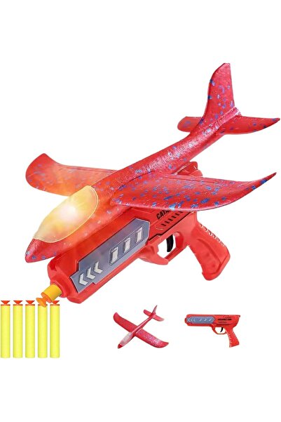 Home Smart Airplane with Launcher for Toddlers Airplane with lights 7pcs Set ...