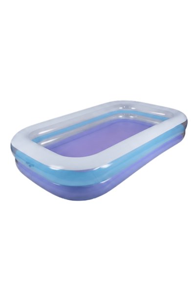 Jilong 260cm Rectangular Inflatable Family Pool, Easy Setup, Purple