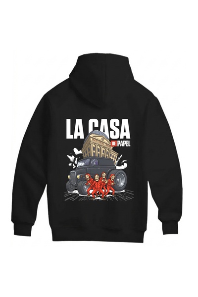 SVART WEAR سويت شيرت La Casa De Papel للجنسين كبير الحجم مصنوع من القطن بنسبة...