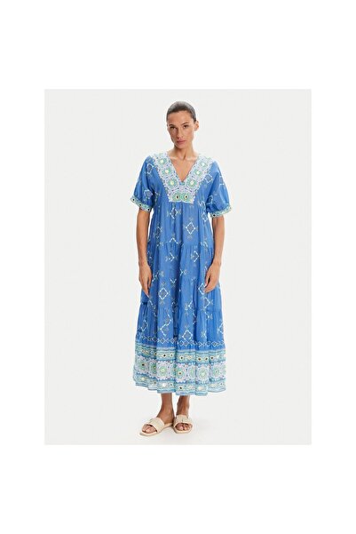 Iconique Rochie de vară pentru femei IC25-092 Albastru