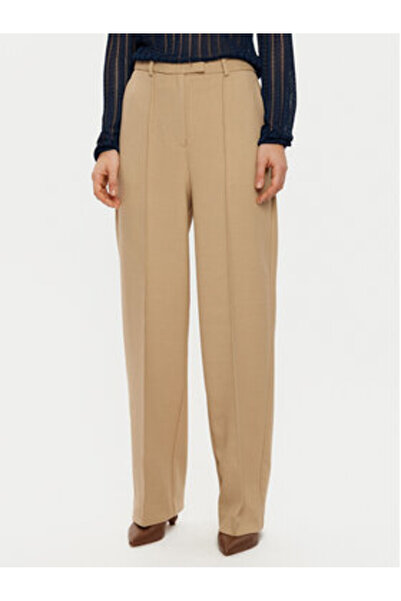 Tommy Hilfiger Pantaloni de damă din material textil WW0WW43875 Bej