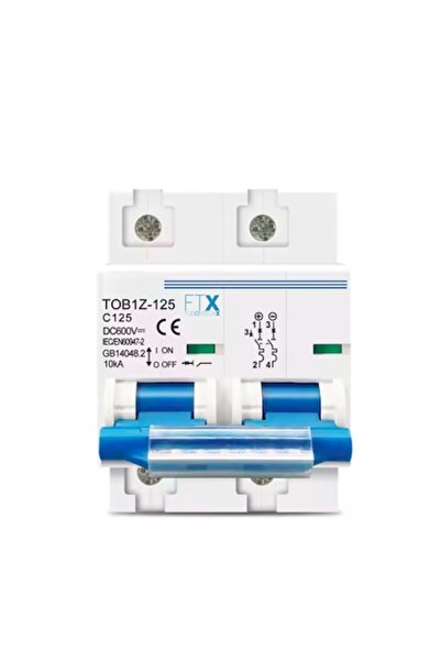 FUSIONTECHX Disjunctor automat 125A pentru sisteme fotovoltaice, protecție ba...