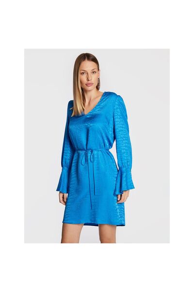 TWINSET Γυναικείο Καθημερινό Φόρεμα 222TT2125 Μπλε