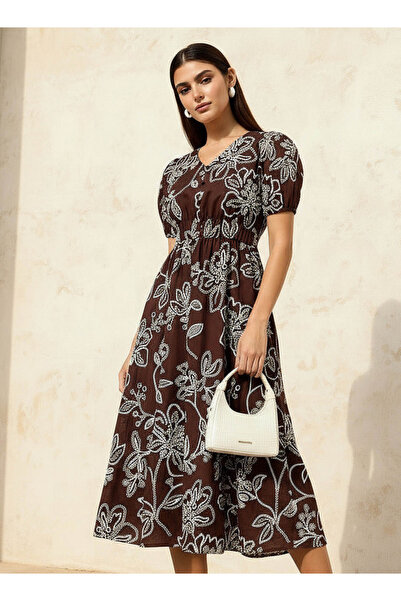 FAV SCHIFFLY PRINTED DRESS