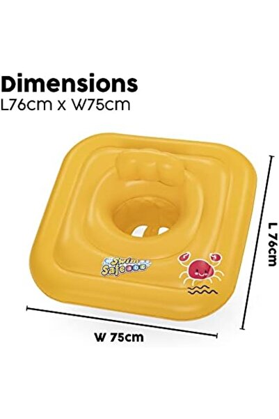 Yıldızan Swim Safe Abc Swimming Ring with Seat, Level A, Wondersplash, 1-2 Ye...