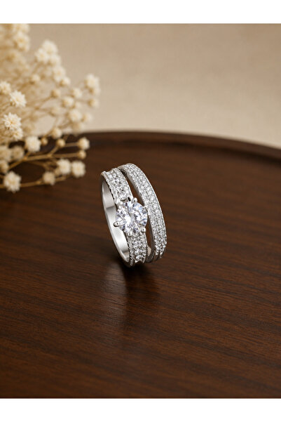 stainles steel Steel Rings - Silver-colored