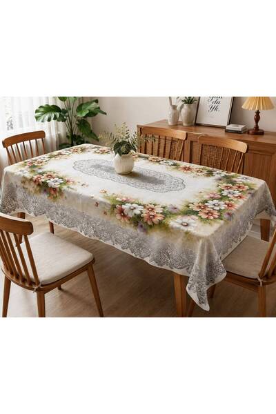 Yeshome Collection 6 Person Tapestry Woven Floral Pattern Living Room and Din...