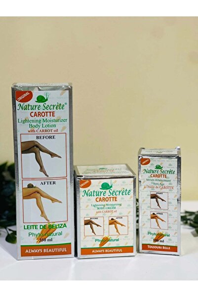 Nature Secrete Carotte Lightening Moisturizer Body Lotion, Body Cream and Ser...