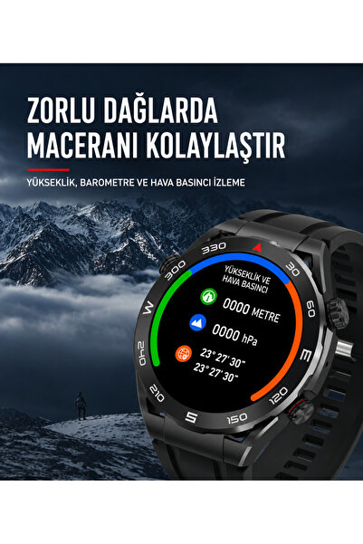KALOBEE Watch Sk4 Kordon Hediyeli 49mm Akıllı Saat Iphone Ve Android Tüm Telefonlara Uyumlu