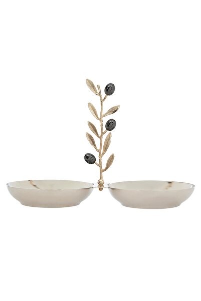 Mudo Concept OLIVE İKİLİ DEKORATİF SUNUMLUK 25X112X18 CM