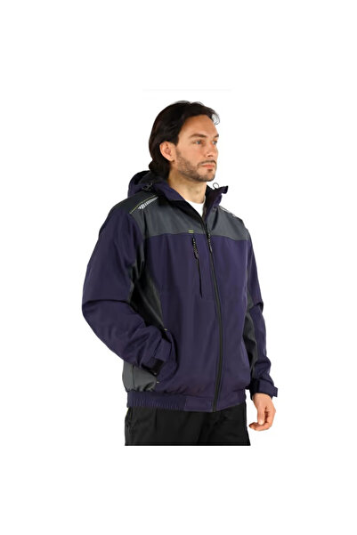OEM Blue casual jacket for men, lined, breathable, S