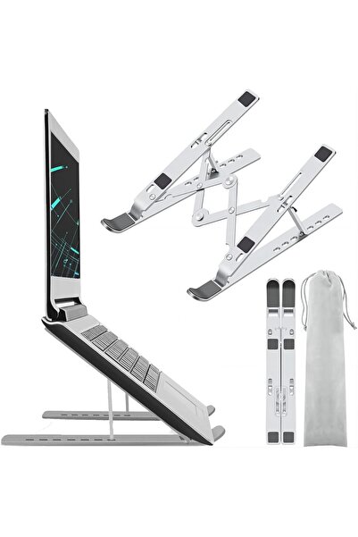 SICHER Laptop Stand, Foldable Aluminum Notebook Stand, Height Adjustable Lapt...