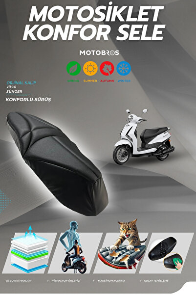 Motobros Yamaha Delight Comfort Seat Visco Sponge Seat Cover Seat Cushion