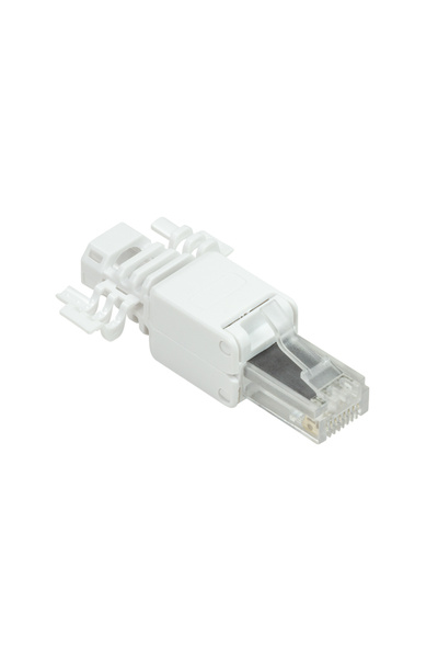 LogiLink RJ45 plug for UTP cable, Cat.6A, modular, white