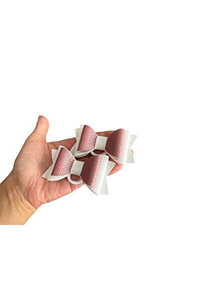 feltland Bows for girls made of artificial Leather , Top Bottom Set of 2 piec...